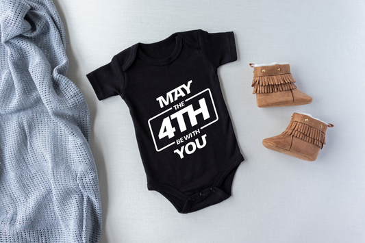 Baby May The Fourth Be With You Onesie