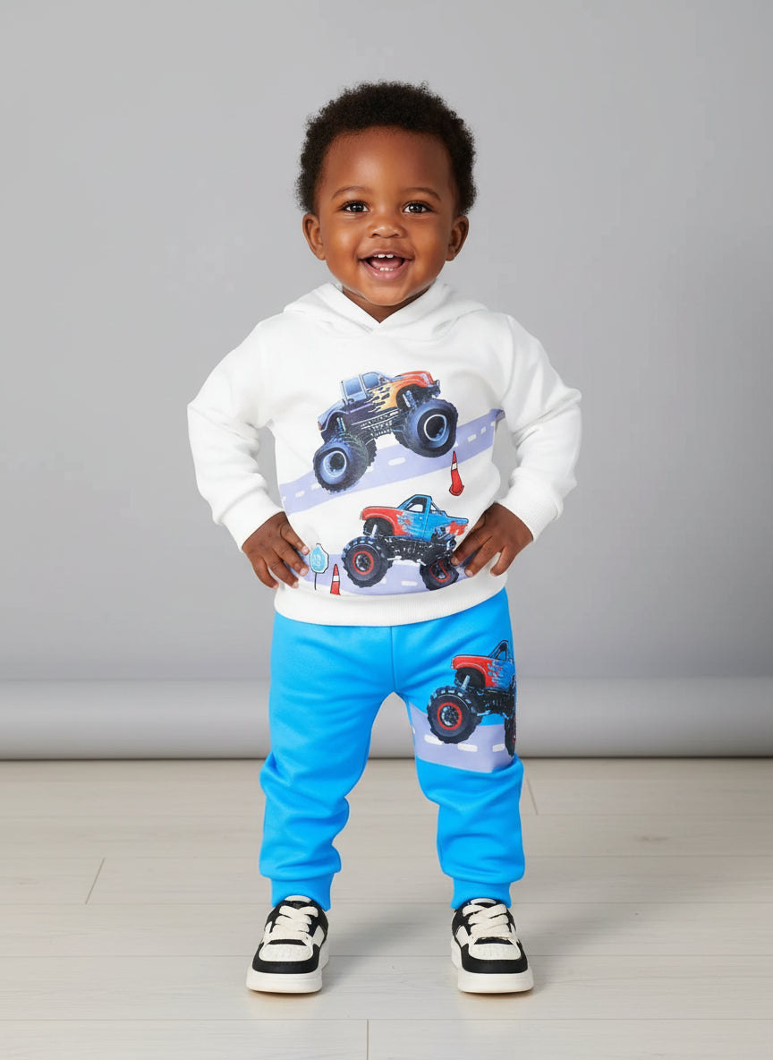 Baby Boy's Monster Truck Outfit 2pcs set