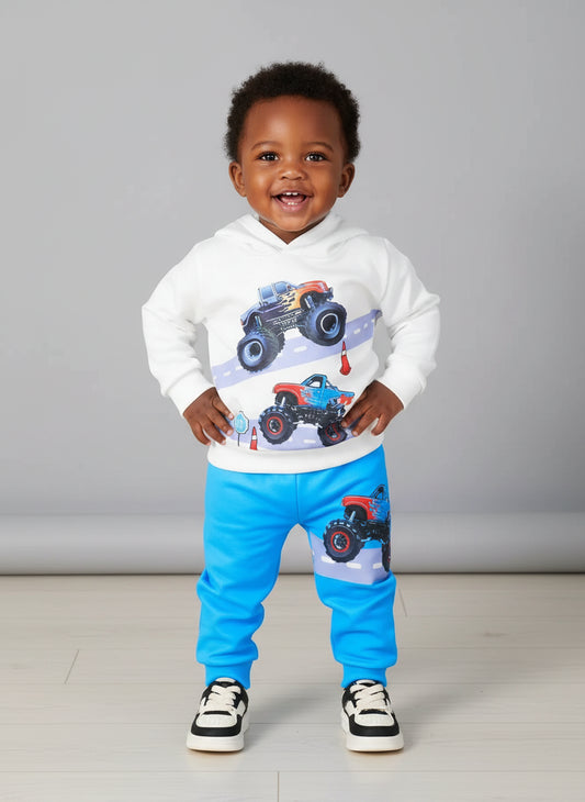 Baby Boy's Monster Truck Outfit 2pcs set