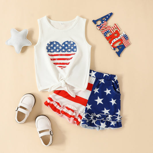 Girl's American Heart Outfit