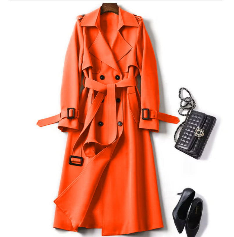 Women's Double-Breasted Trench Coat