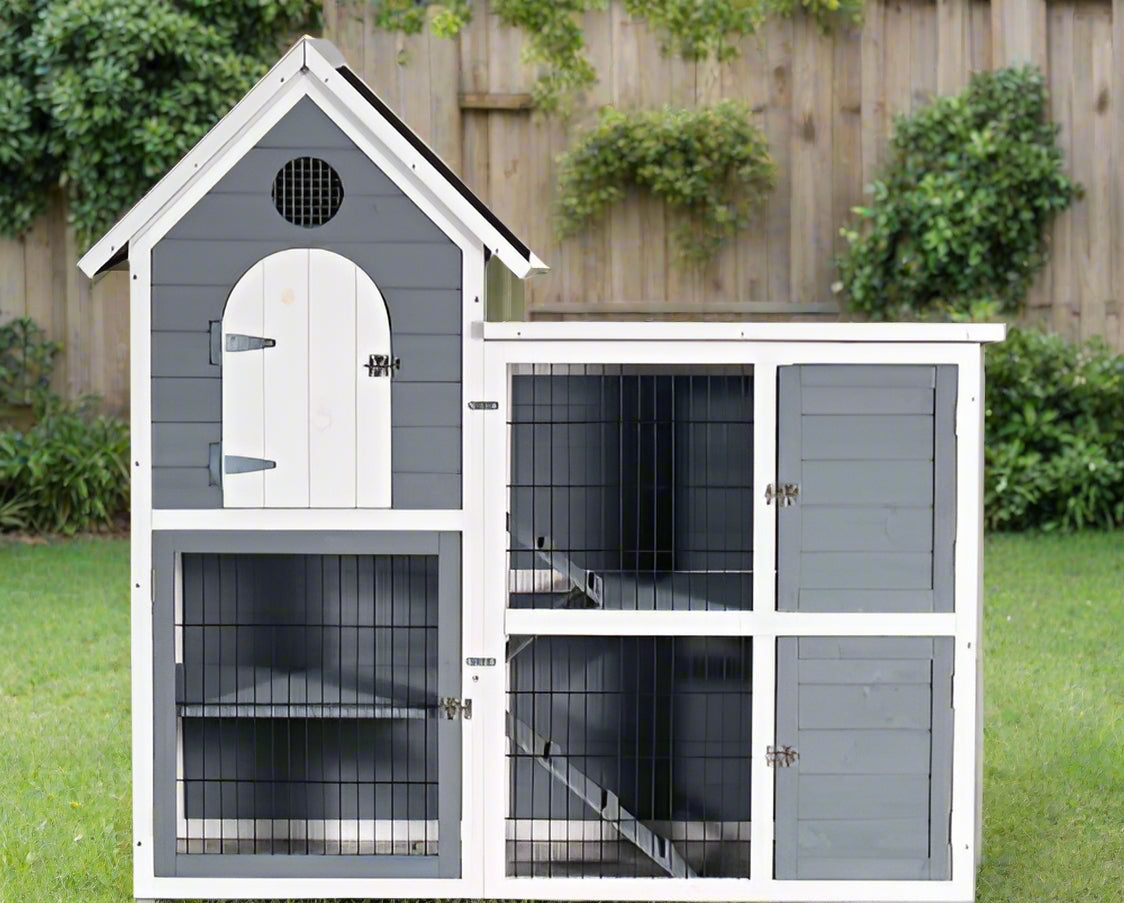 Large 2-Story Rabbit Hutch
