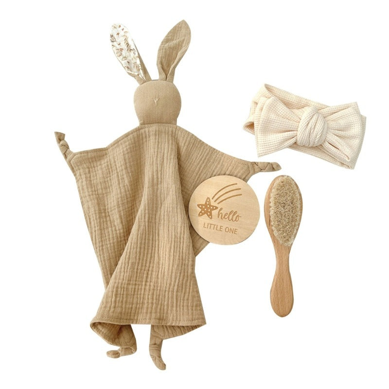 Baby Muslin Wooden Gift Sets
