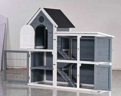 Large 2-Story Rabbit Hutch