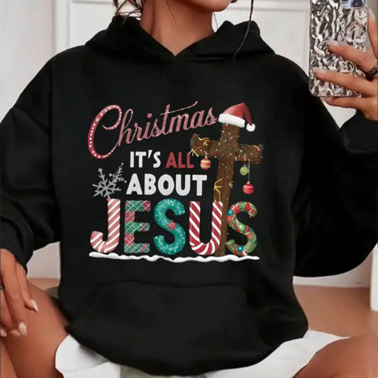 Christmas It's All About Jesus Hoodie