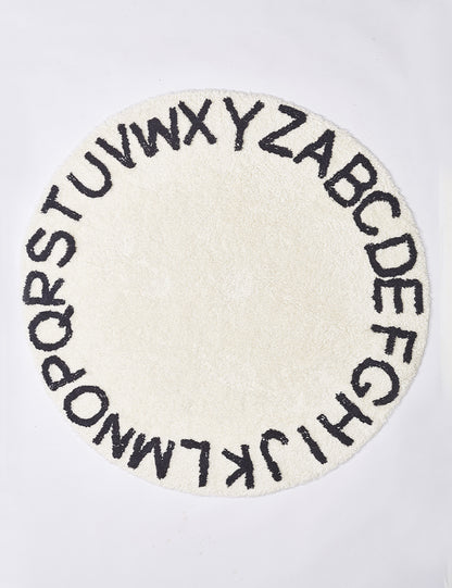 Children's Round Alphabet Rug