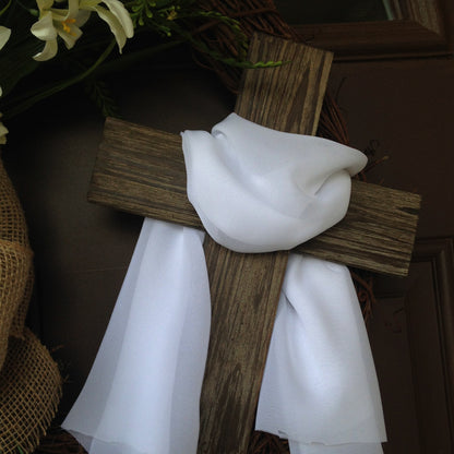Easter Cross Wreath