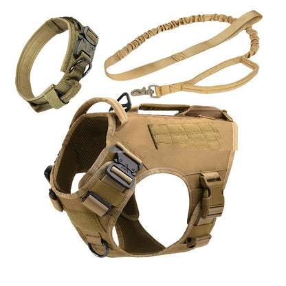 Pet Tactical Harness 3 pcs set
