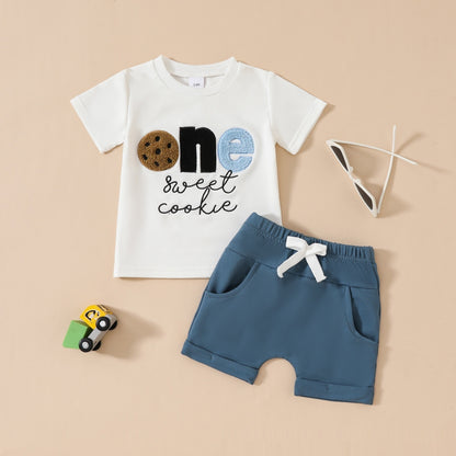 Baby's One Sweet Cookie 1st Birthday Outfit 2pcs set