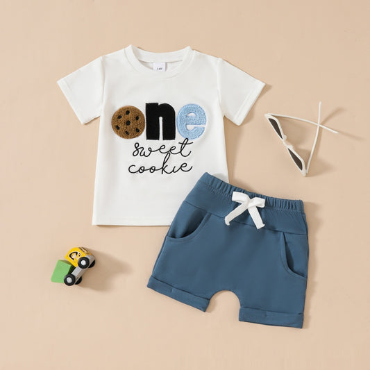 Baby's One Sweet Cookie 1st Birthday Outfit 2pcs set