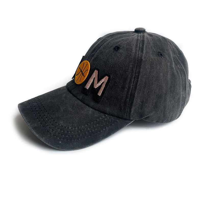 Simple Distressed Basketball Mom Hat