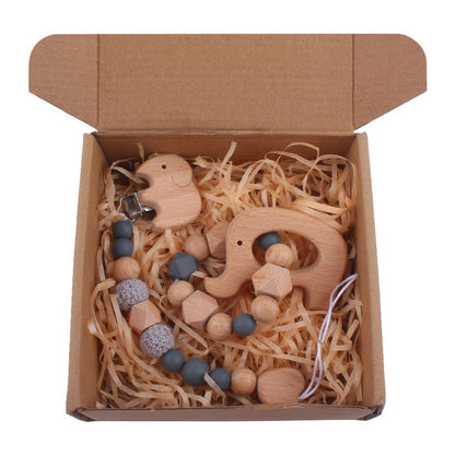 Baby Muslin Wooden Gift Sets