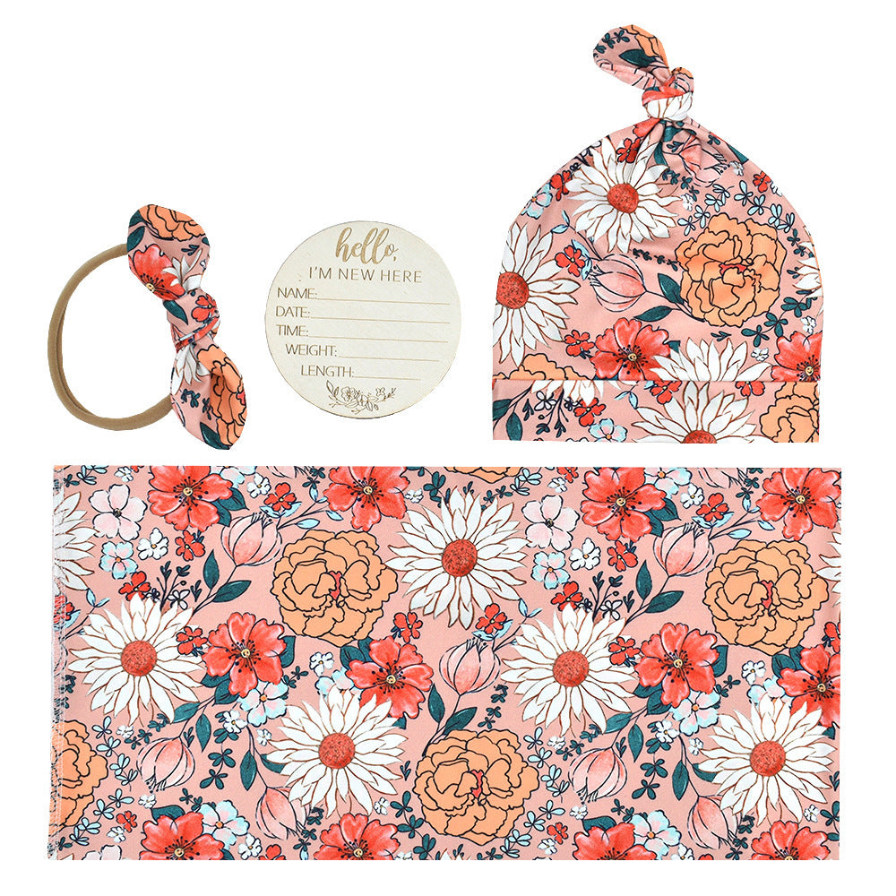 Baby's Floral Arrival Set 4pcs