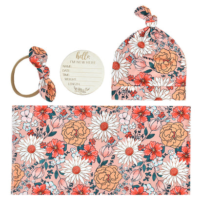 Baby's Floral Arrival Set 4pcs