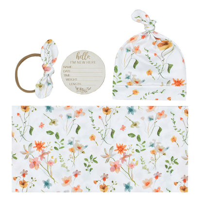 Baby's Floral Arrival Set 4pcs