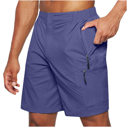 Men's Casual Zipper Cargo Shorts