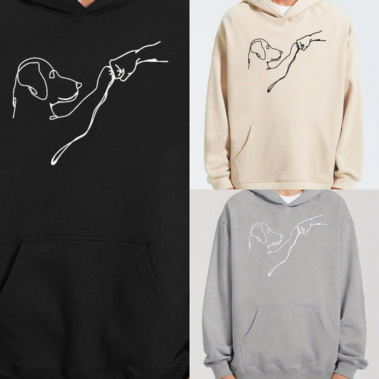 Men's Dog Fist Bump Hoodie