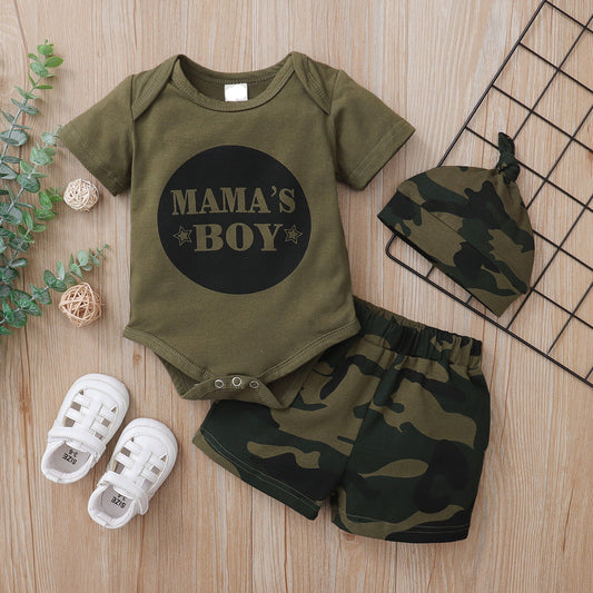 Mama's Boy Camo Outfit 3pcs set