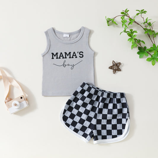 Baby Boy's Mama's Boy Outfit 2pcs set