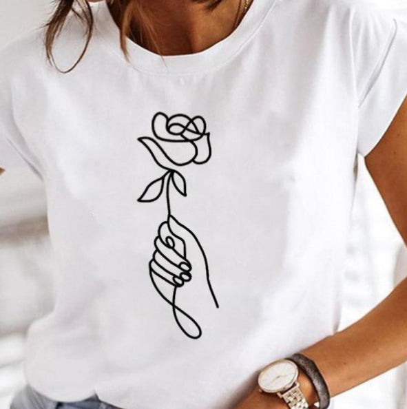Women's Casual Print T-Shirt