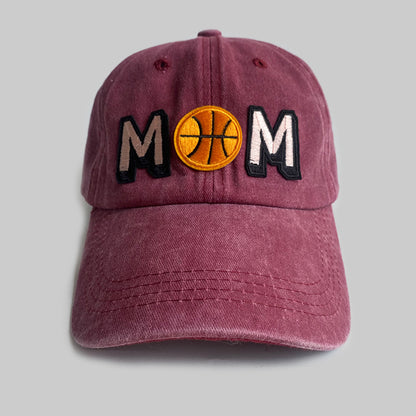 Simple Distressed Basketball Mom Hat