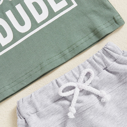 Dad's Little Dude Outfit 2pcs set