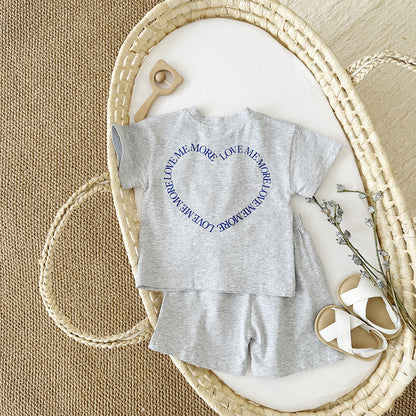 Baby Girl's Love Me More Outfit 2pcs set