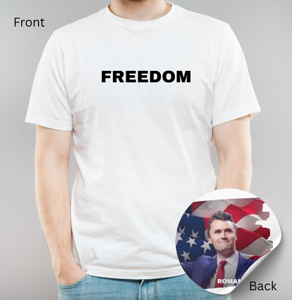 Charlie Kirk Roman 8:28 T-Shirt