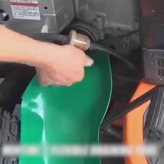 Flexible drain and oil guide tool