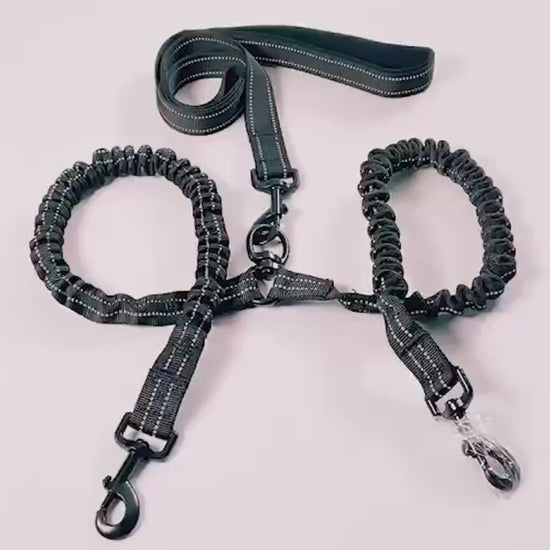 Pet One For Two High Elastic Dog Double Head Tract