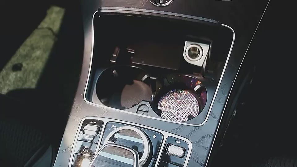 Suitable For Car Diamond Water Coaster Round Silic